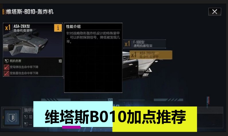 维塔斯B010加点推荐